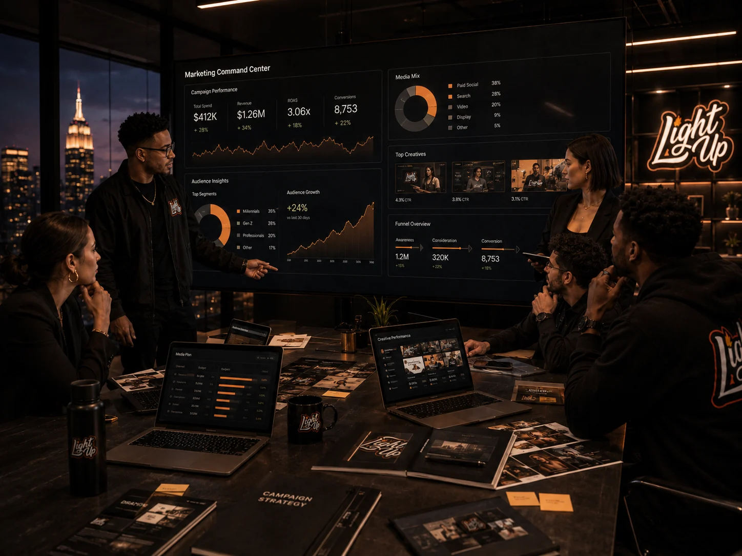 Rebelwrks command center planning campaigns and brand systems